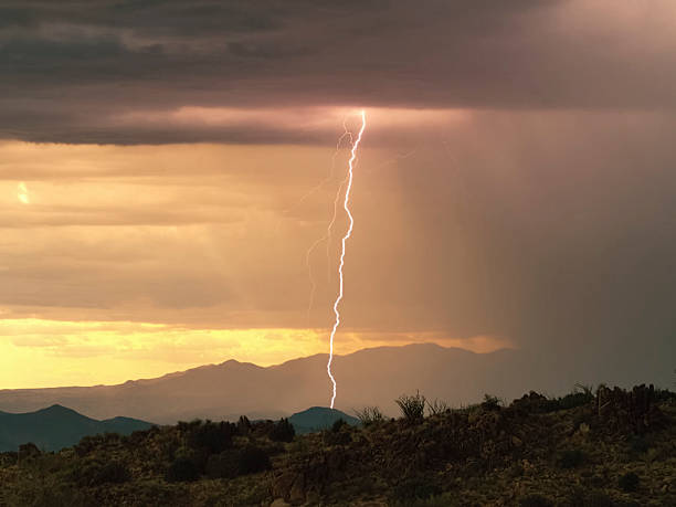 istock Lightning in the sky. Electric discharges in the sky 2234912770