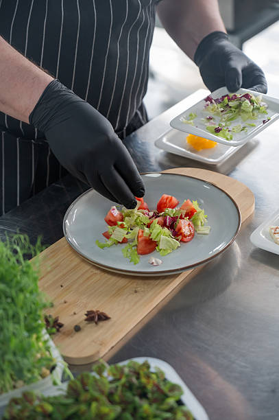 istock The chef lays out the salad. 2234917625