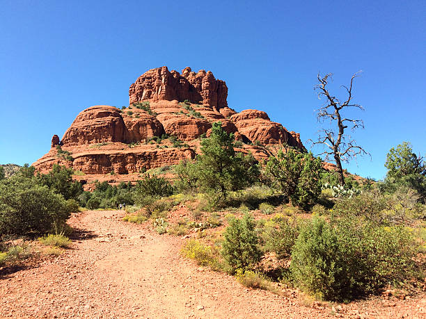 Stunning views of Sedona, a city in the northern Verde Valley region of the U.S. state of Arizona. City is famous for it's red rocks formations.