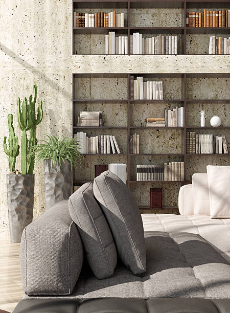 istock Large luxury modern bright interiors Living room mockup illustration 3D rendering image 2234922766