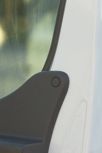 istock Closeup of vehicle window seal with sensor for improved design 2234937671