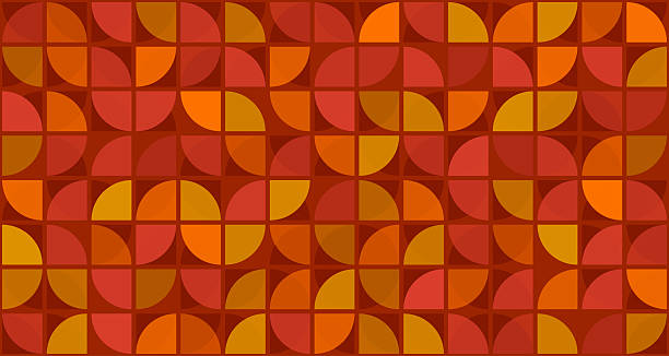 Seamless abstract multicolored autumn fall leaves background wallpaper shapes pattern illustration