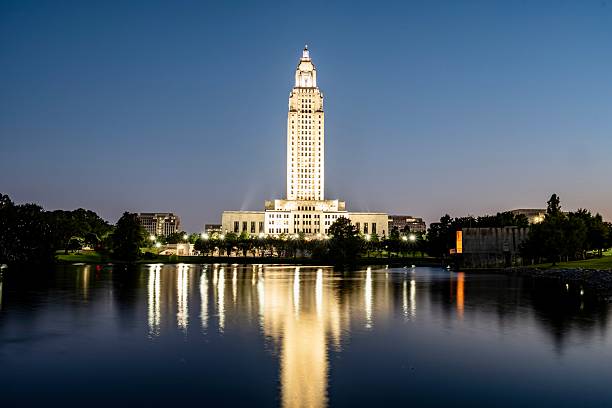 istock Louisiana State Capitol Building at Night 2234943930