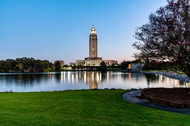 istock Louisiana State Capitol Building at Night 2234943939