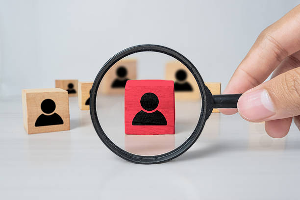 istock Searching for talent or looking for employee concept using wooden cube with people icon 2234946929