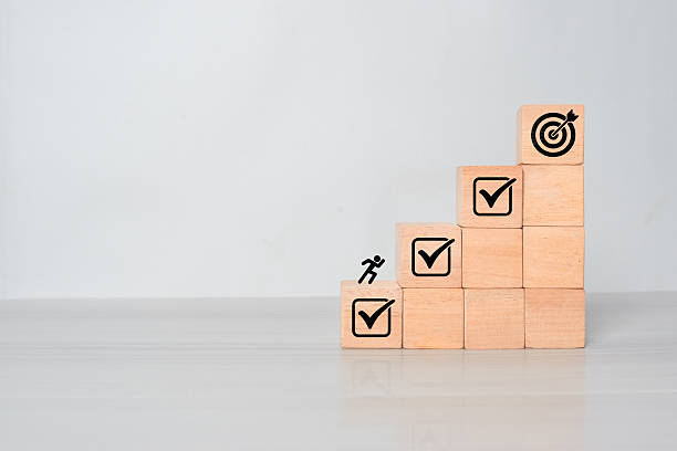 istock Necessary steps for goal achievement and business success. Project tracking and task completion. Managing project timeline. 2234946972