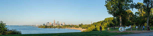 Forest Park which opened in 1876, is a public park in western St. Louis, Missouri. The park covers 1,324 acres making it the largest city park in the United States. For comparison, New York City's Central park is 843 acres. Forest Park includes walking trails, fishing lakes, an art museum, zoo and a public golf course. This view of the Grand Basin was designed for The World's Fair in 1904 and was restored in 2003.