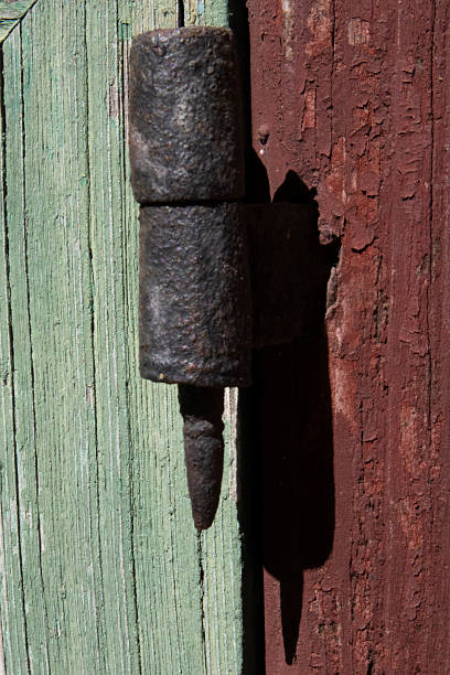 istock This is an old, rusty hinge from a Korean traditional house.   . 2234950603