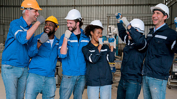 istock Team engineers of an industrial robot. 2234952988