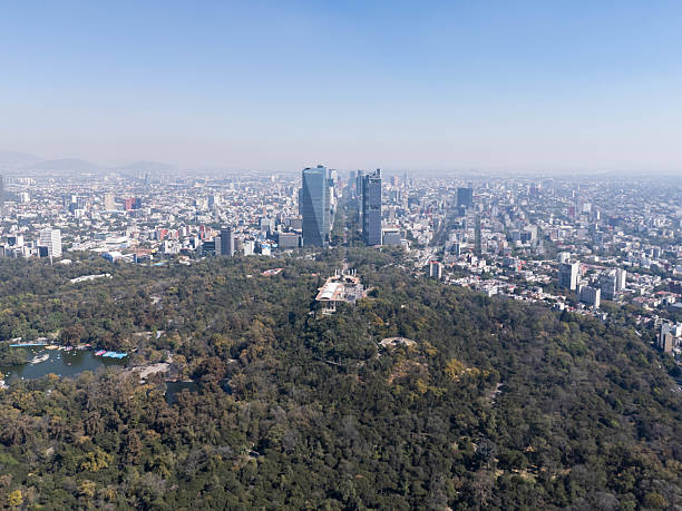 istock Drone shots of the Chapultepec forest zone on a December morning 2234957950