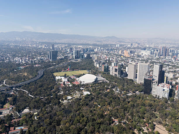 istock Drone shots of the Chapultepec forest zone on a December morning 2234957952
