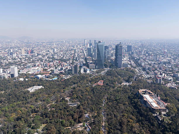 istock Drone shots of the Chapultepec forest zone on a December morning 2234957961