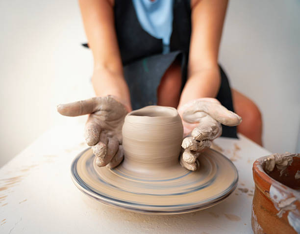 istock Photo from Hurghada in Egypt showing pottery ceramic class 2234962037