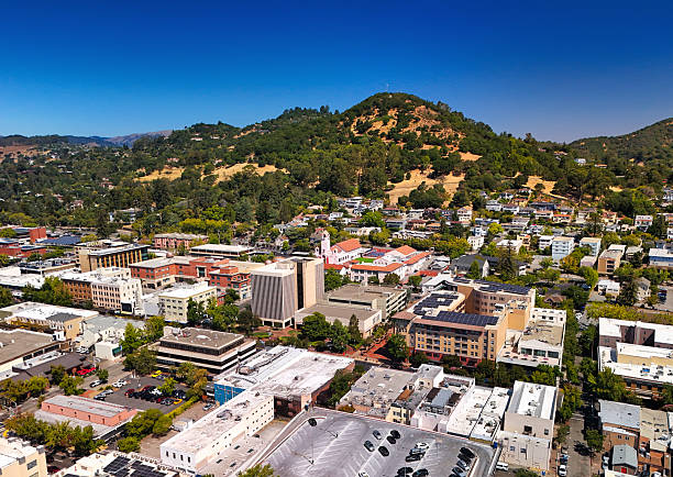 istock Downtown San Rafael Aerial With Hill 2234963112