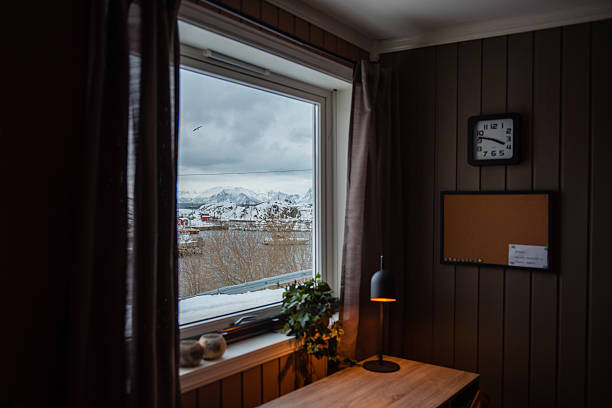 istock Cozy Room with Snowy Mountain View 2234969609