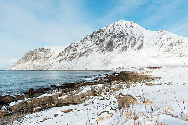 istock Snowy Mountain and Sea in Winter Landscape 2234969926