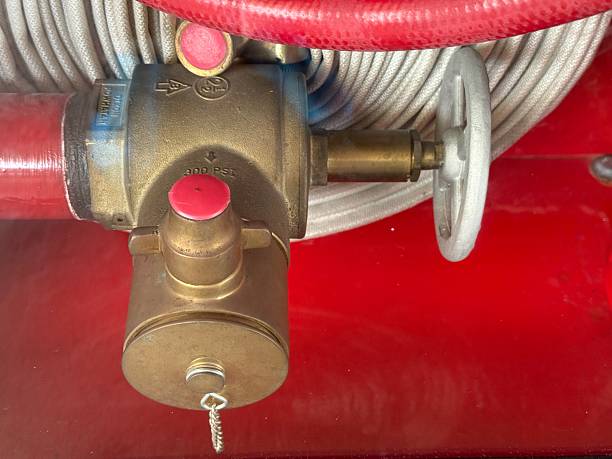 istock Fire hose reel valve and safety equipment 2234978226