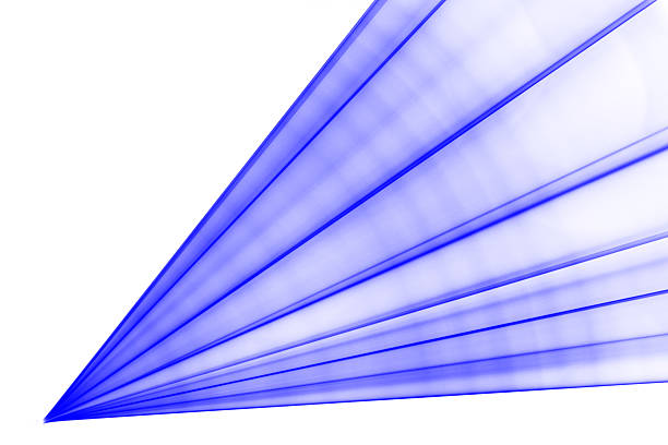 laser light. line blue light laser , streaks of light rippling and twisting