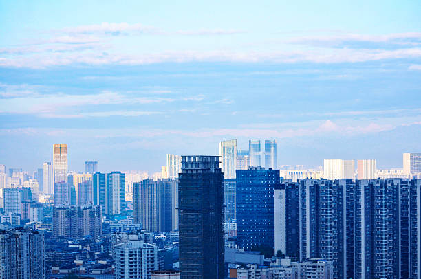istock City background in sunset 2234984477