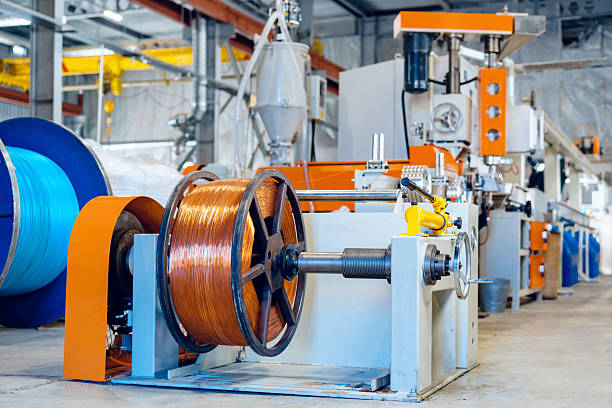 istock Inside the new factory manufacturing electrical cable. Cable production. 2234990395