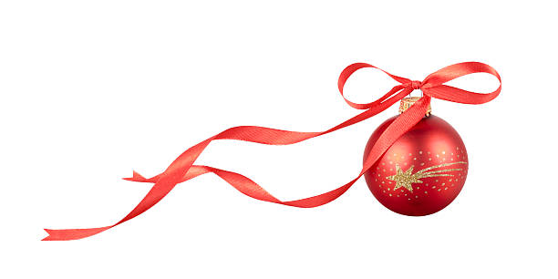 istock red christmas ball with big ribbon isolated on white 2234992066
