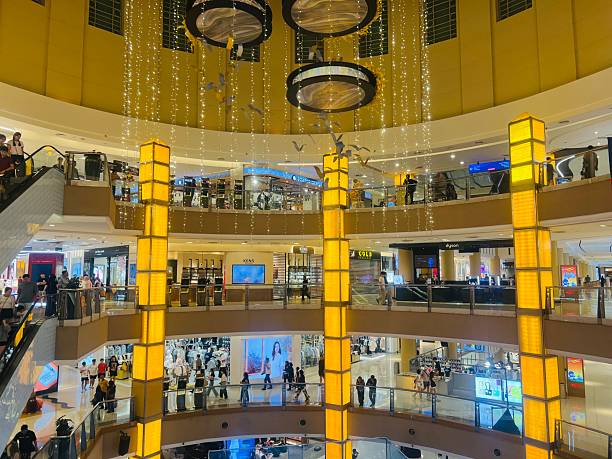 gorgeous lighting shopping mall
