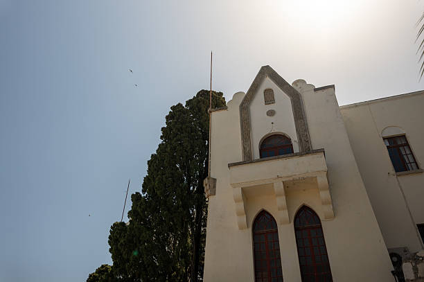 Center with the Dutch Reformed church in Franschhoek, Western Cape, South Africa, Africa