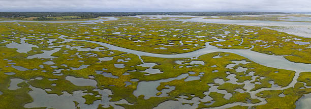 istock Aerial View of a Beautiful Salt Marsh on Cape Cod, Massachusetts 2235026972