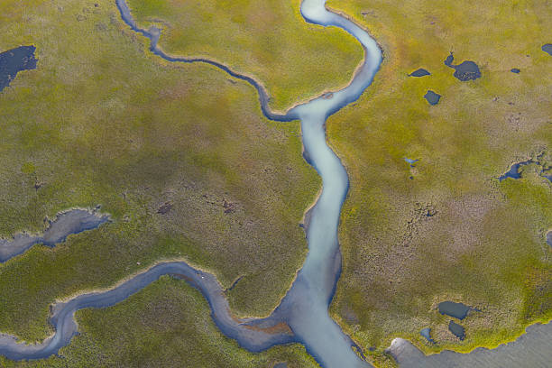 istock Aerial View of a Beautiful Salt Marsh on Cape Cod, Massachusetts 2235026977