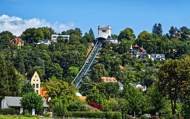 istock Dresden funicular railway climbing verdant hillside, carrying passengers toward panoramic loschwitz scenic viewpoint 2235032530