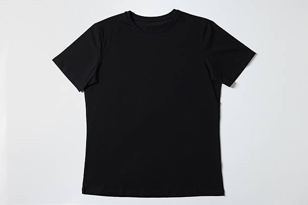 istock One blank t-shirt on white background, top view. Mockup for design 2235039570