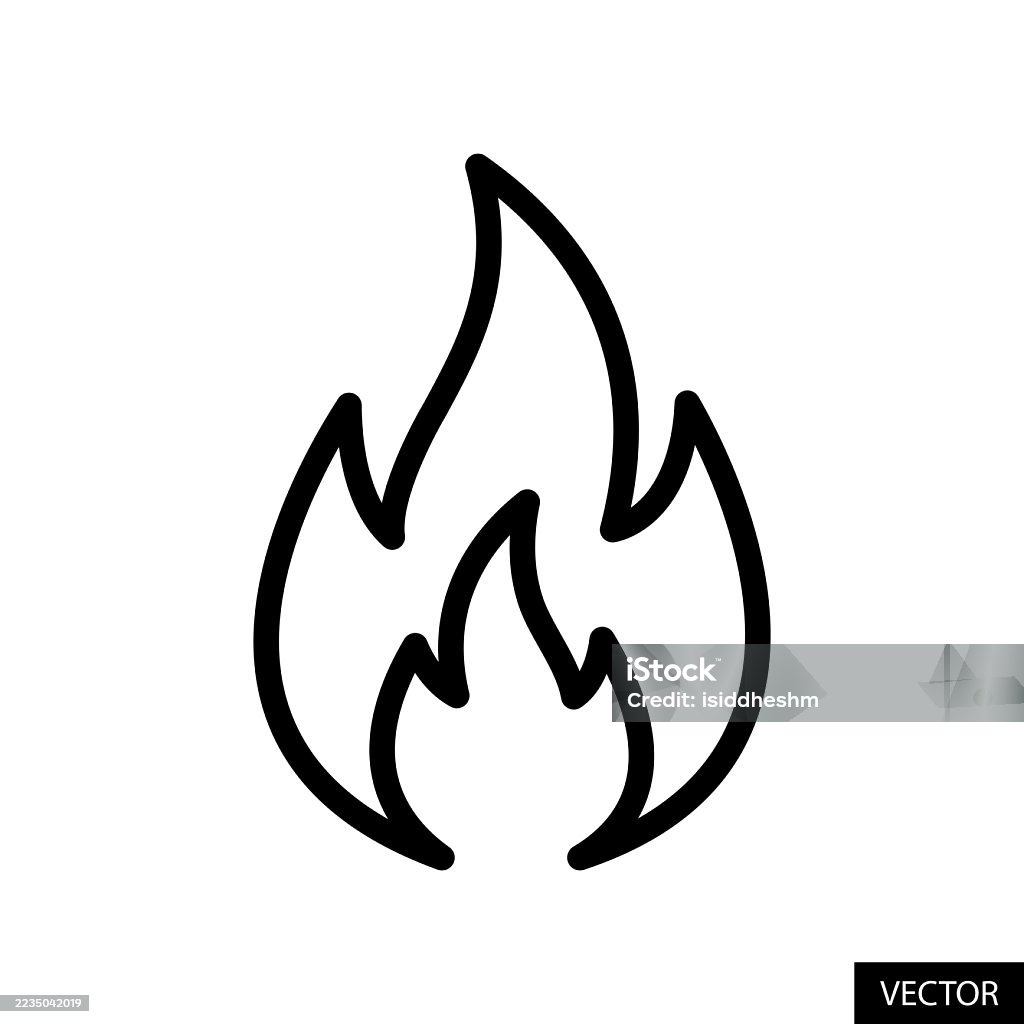 Fire vector icon in line style design isolated on white background. Editable stroke. Fire vector icon in line style design for website, app, UI, isolated on white background. Editable stroke. EPS 10 vector illustration. Clip Art stock vector Fire vector icon in line style design isolated on white background. Editable stroke. Fire vector icon in line style design for website, app, UI, isolated on white background. Editable stroke. EPS 10 vector illustration. Clip Art stock vector