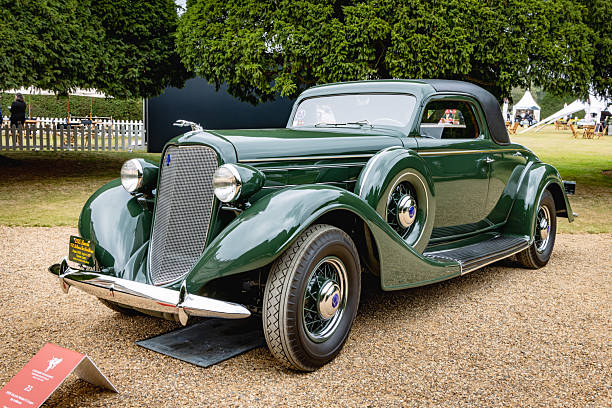 London, England - August 31, 2024: 1935 Lincoln Model K Coupe by LeBaron. Concours of Elegance 2024, Hampton Court Palace, London, UK