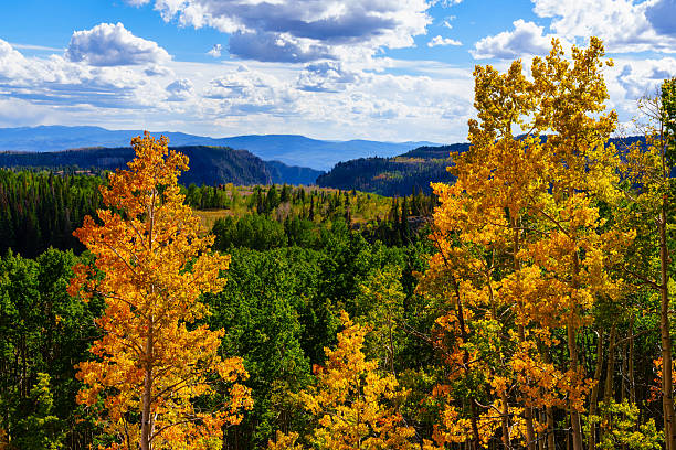 istock Mountain Views and Aspen Tree Autumn Colors 2235063713