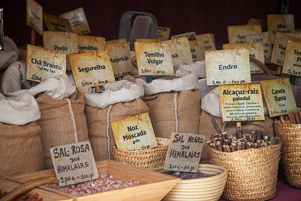 istock Baskets filled with a variety of bulk spices. 2235065966