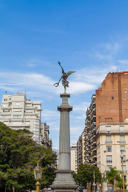 istock Avenida de Mayo with its characteristic architecture and the victory column in Buenos Aires 2235067576