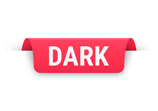istock Dark - Red banner, bookmark, ribbon, label on white background 2235067756