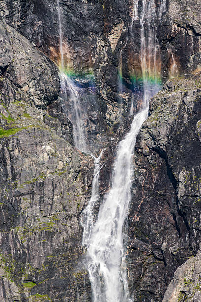 istock Nice view of Trollstigen zigzag road with beautiful waterfall (Norway) 2235071407