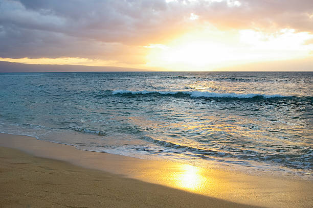 Beautiful sunset at Ka'anapali, Maui
