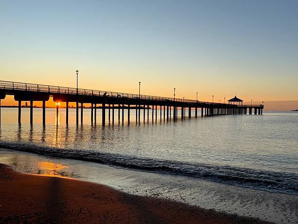 istock Golden Dawn at the Pier 2235092385