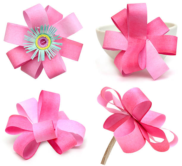 Origami paper flower on decorating