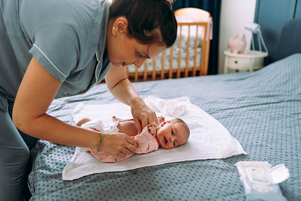 istock Changing my newborn baby 2235106273
