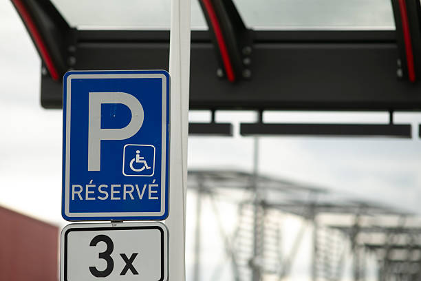 istock There is a blue and white parking sign that clearly says reserve on it 2235117461