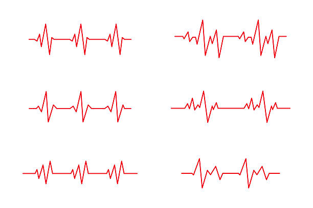 istock set of red heartbeat cardio graph on white background 2235139410