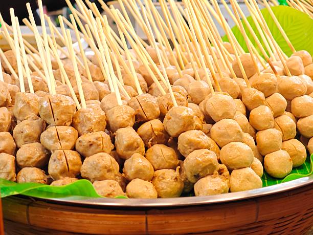 istock Grilled meat ball stick. Beef. 2235144970