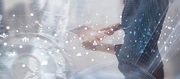 istock Connecting people on the internet. Social network global connection 2235150279