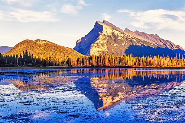 istock Lake with water reflections in a mountainous landscape 2235152731