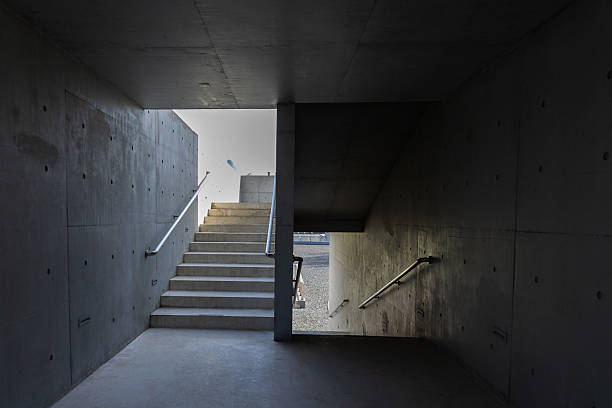 istock Concrete building floors, walls and stairs 2235161253