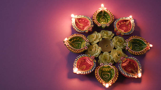 istock Lighting traditional Diwali candles in the night 2235162768