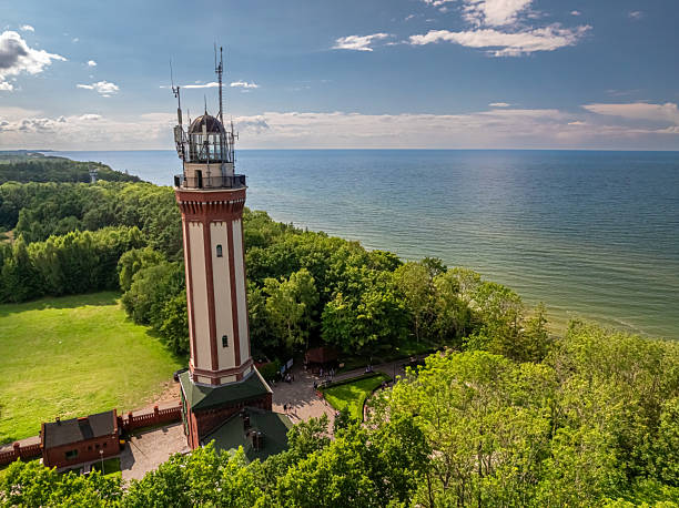 istock Sea and lighthouse in summer in Poland. 2235172045